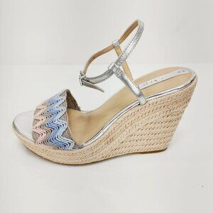 Wedges Size 9  Copper Key Waterlily Ankle Metallic Mermaid Espadrilles Platform